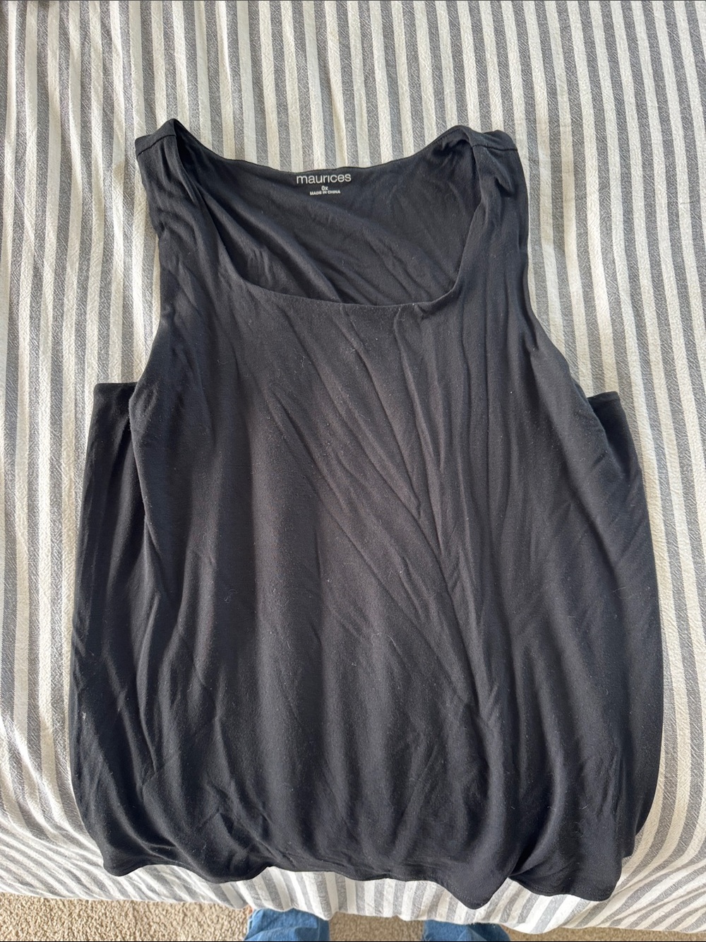Maurices Black Scoop Neck Tank Top